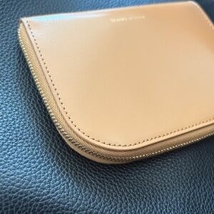 Limited edition Mansur Gavriel COMPACT ZIP WALLET caramel brown SMOOTH LEATHER